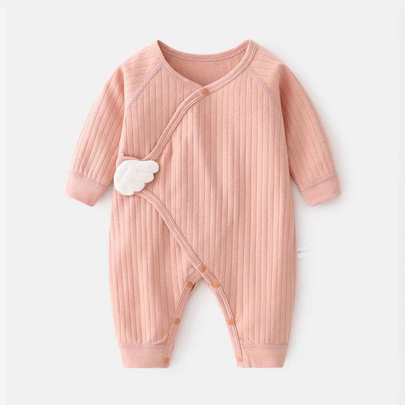 Little Angel Ribbed Baby Romper
