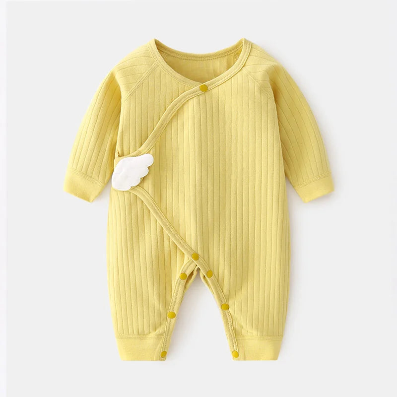 Little Angel Ribbed Baby Romper