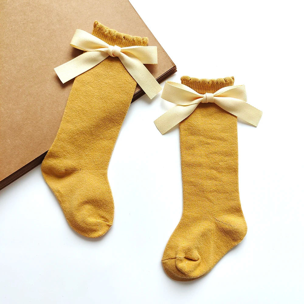 Darling Bow Knee-High Socks