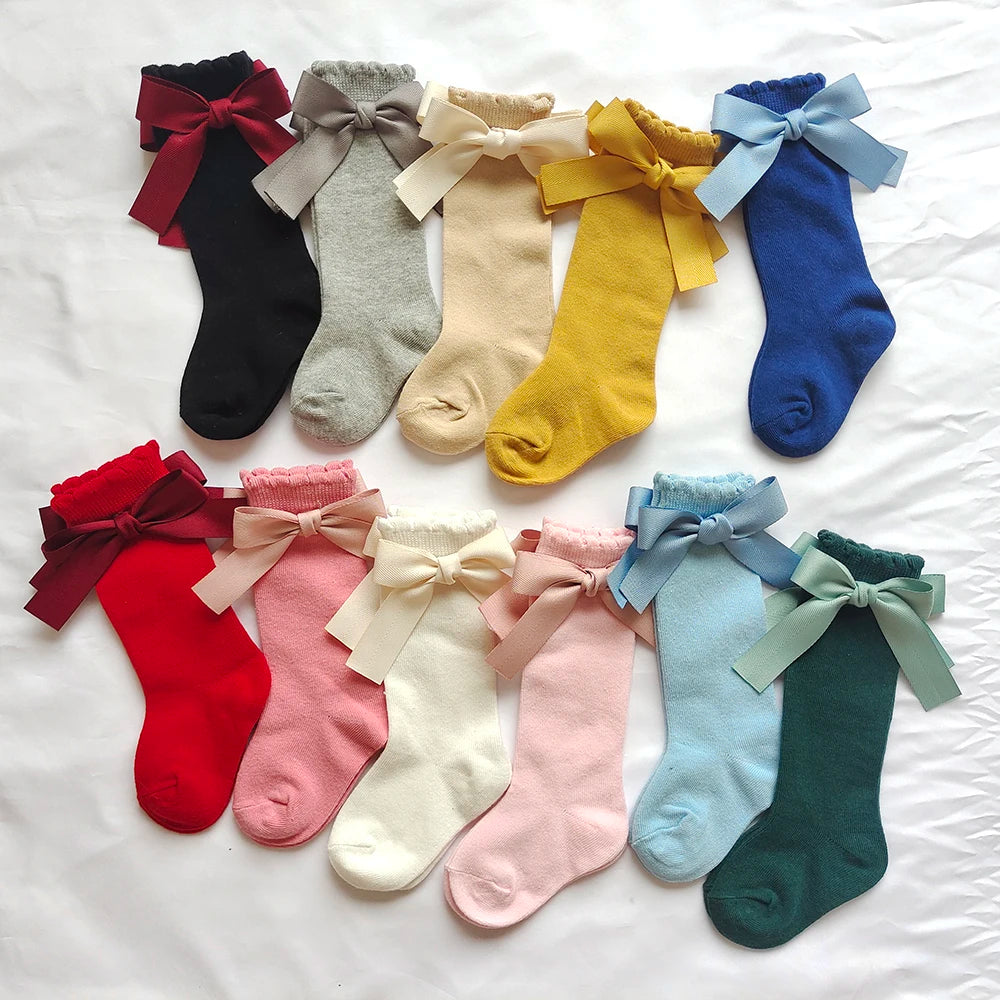 Darling Bow Knee-High Socks