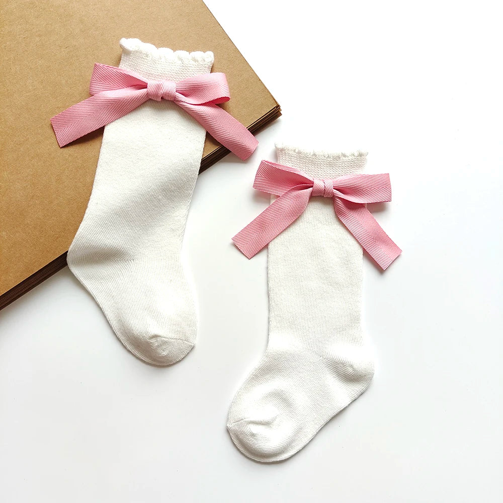 Darling Bow Knee-High Socks