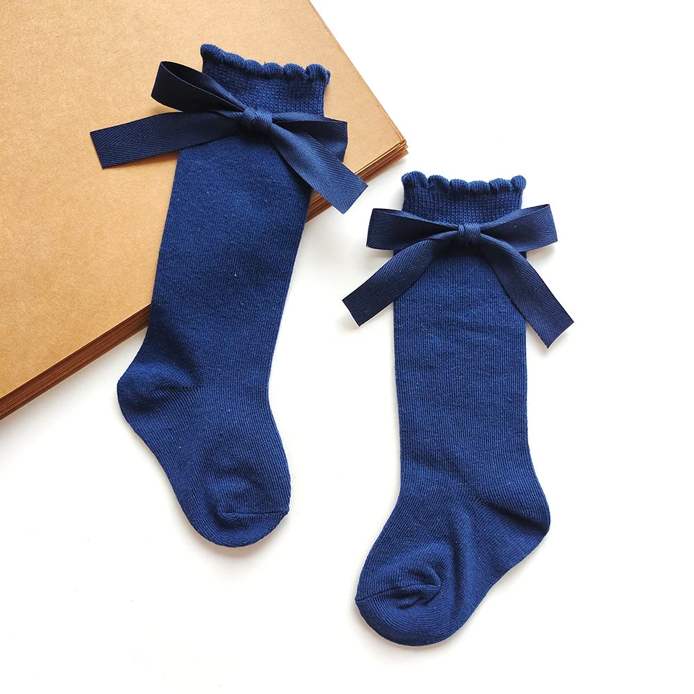 Darling Bow Knee-High Socks