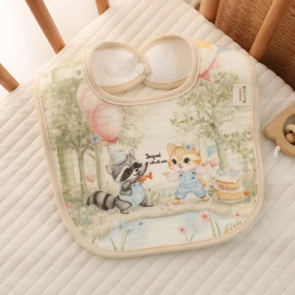 Little Meadow Cotton Baby Bib