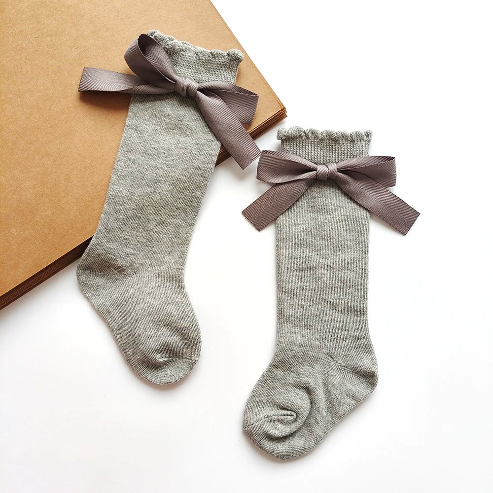 Darling Bow Knee-High Socks