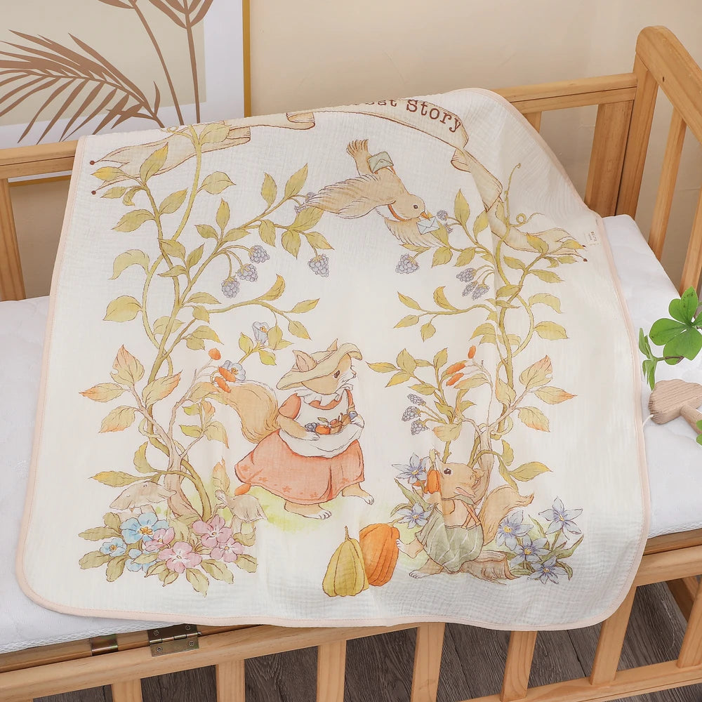 Willow Cotton Gauze Baby Blanket