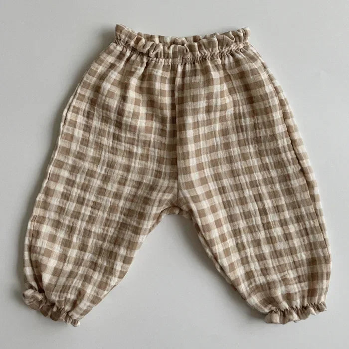 Little Meadow Cotton-Linen Pants