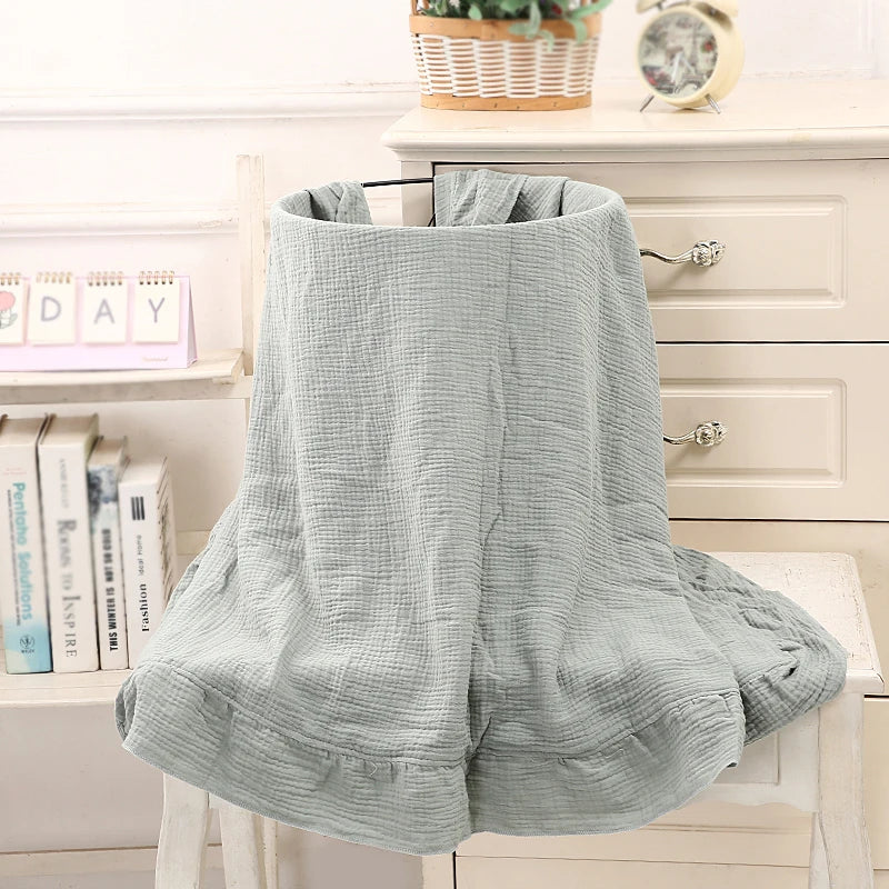 Little Meadow Ruffle Muslin Blanket