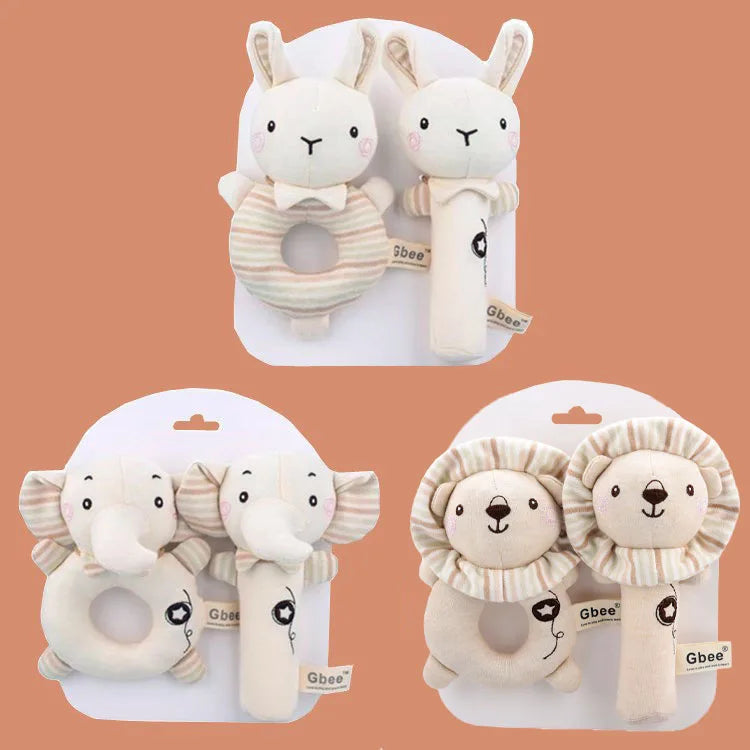Little Safari Organic Cotton Rattle Set
