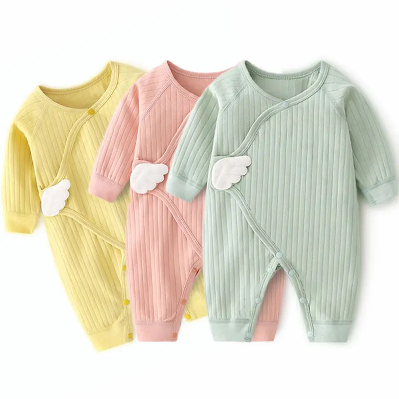 Little Angel Ribbed Baby Romper
