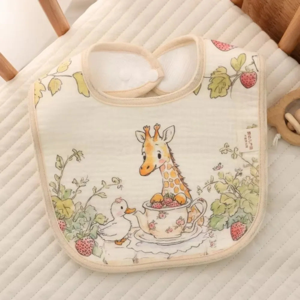 Little Meadow Cotton Baby Bib