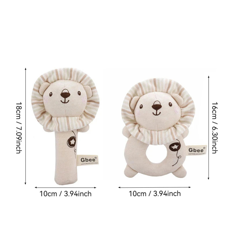 Little Safari Organic Cotton Rattle Set