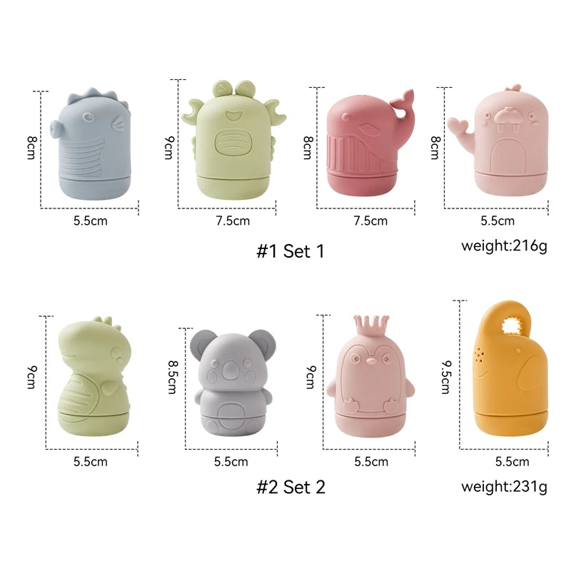 Pebble Pals Silicone Bath Sprinklers