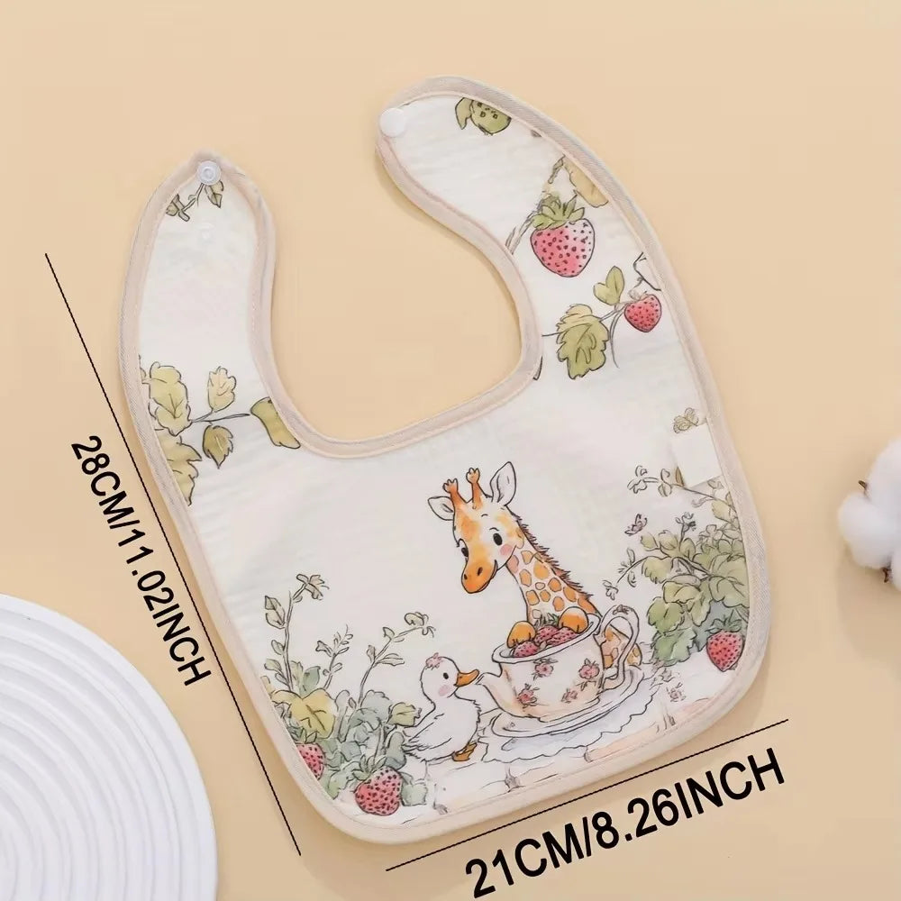Little Meadow Cotton Baby Bib