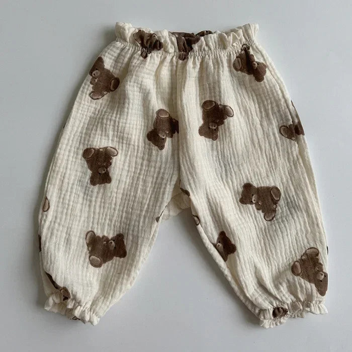 Little Meadow Cotton-Linen Pants