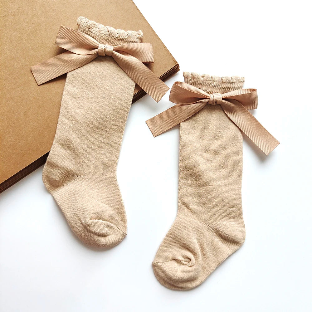 Darling Bow Knee-High Socks