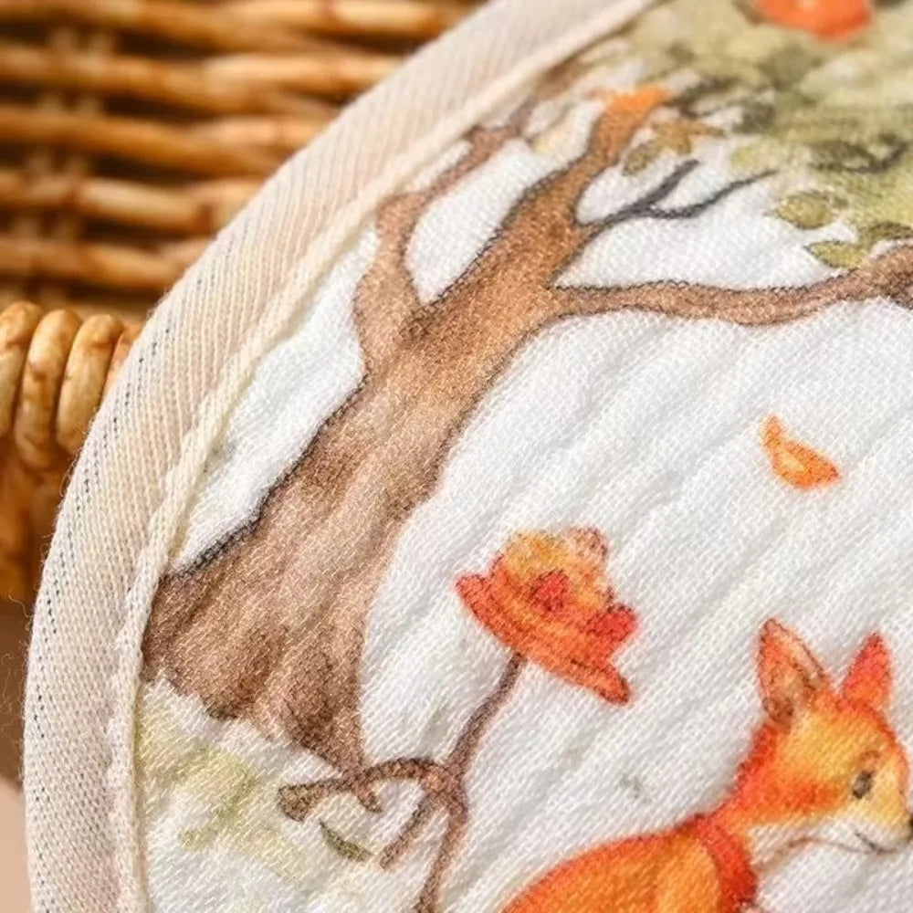 Little Meadow Cotton Baby Bib