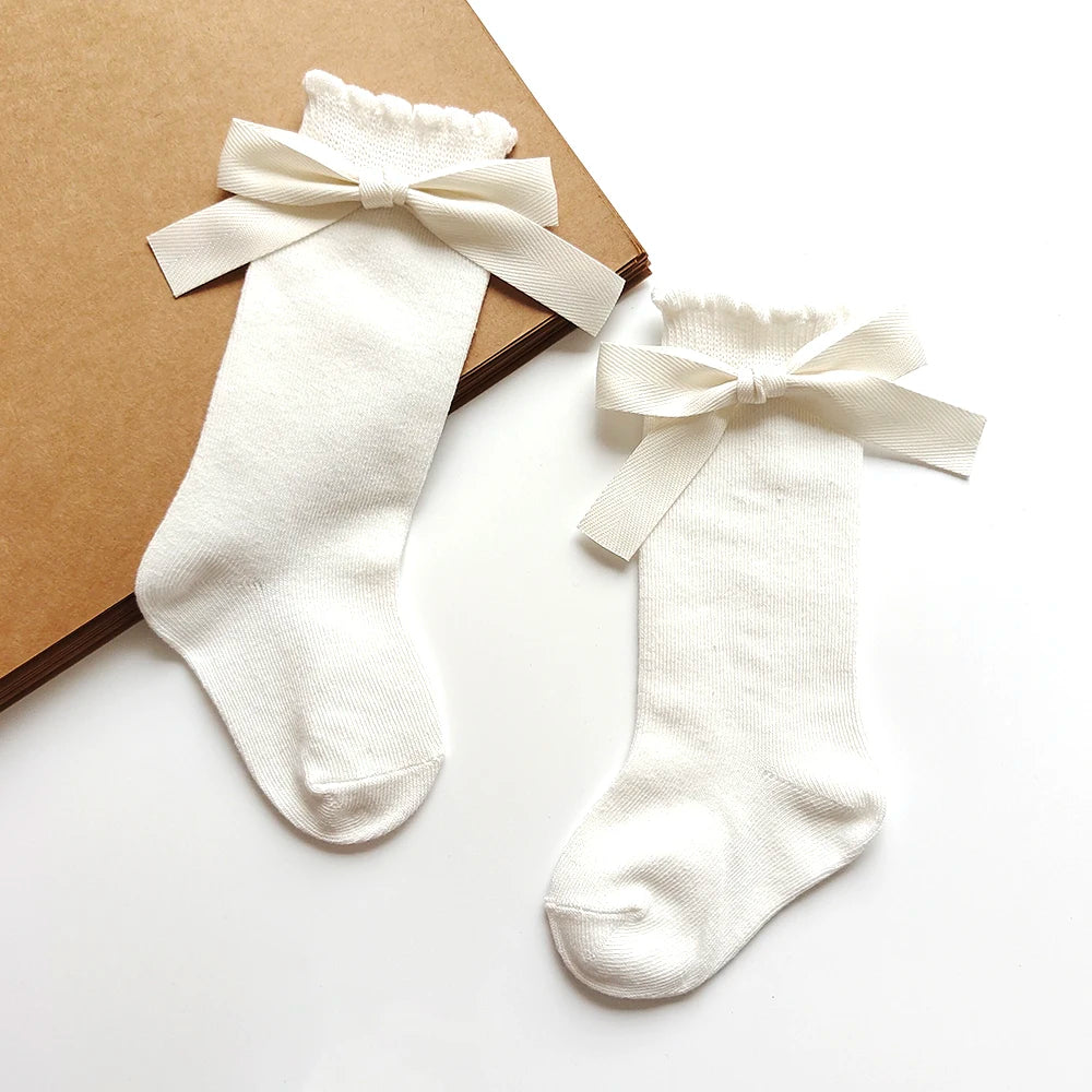 Darling Bow Knee-High Socks