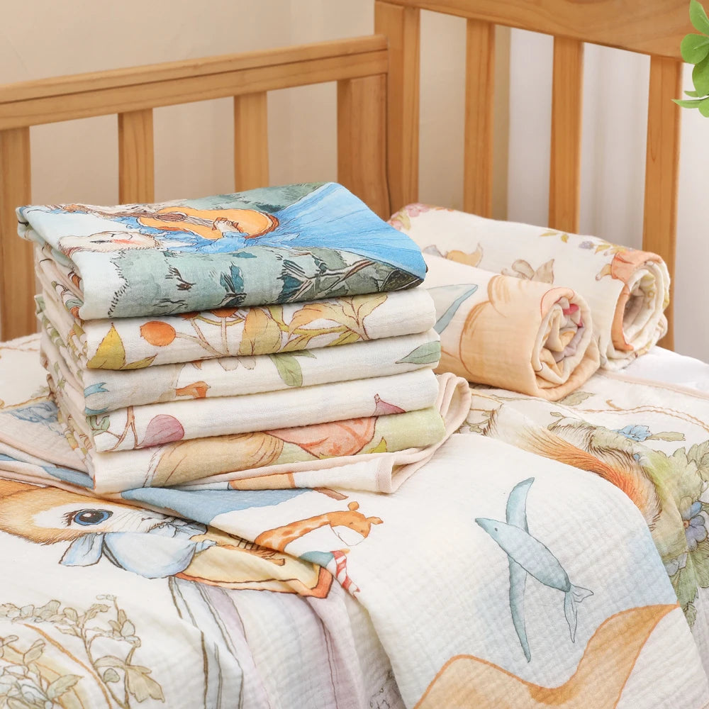 Willow Cotton Gauze Baby Blanket