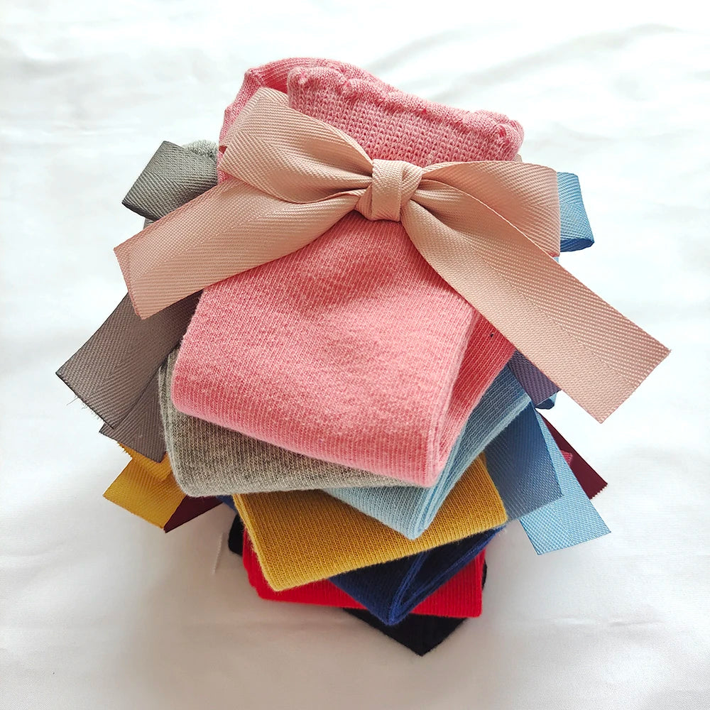 Darling Bow Knee-High Socks