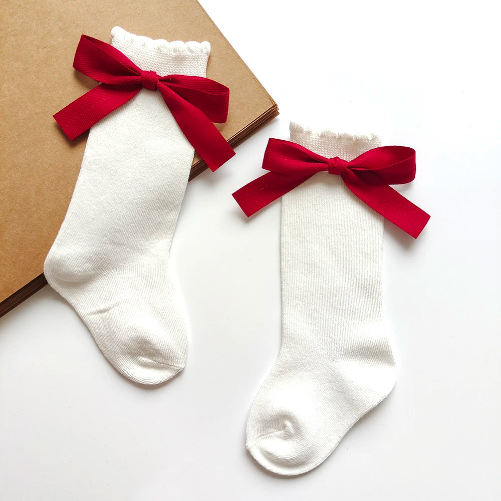 Darling Bow Knee-High Socks