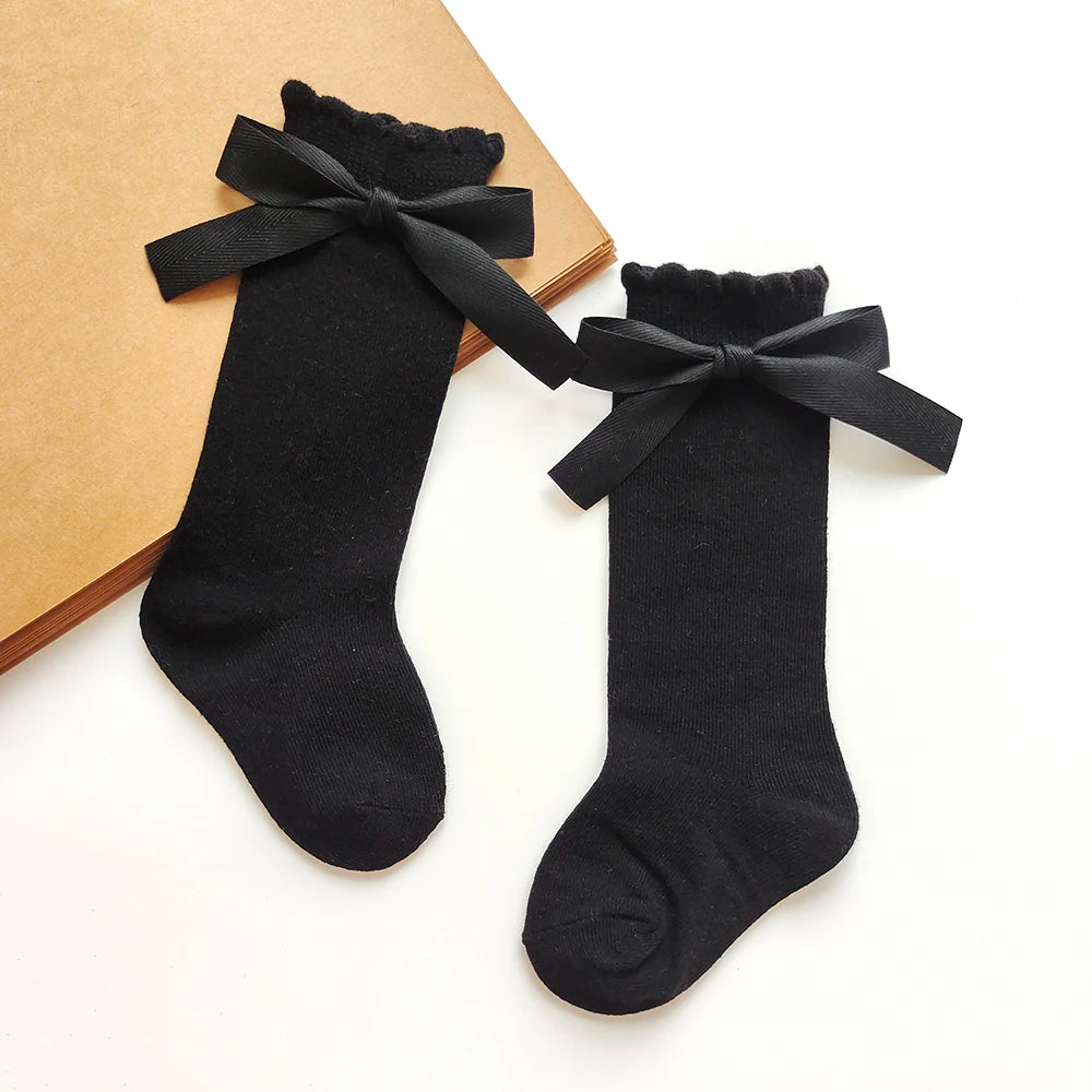 Darling Bow Knee-High Socks