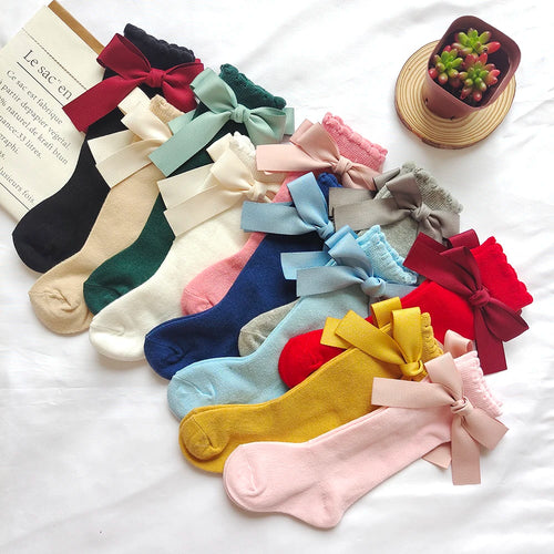 Darling Bow Knee-High Socks