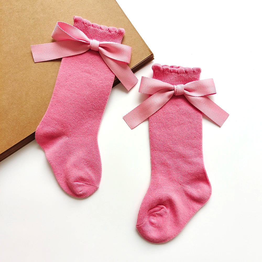 Darling Bow Knee-High Socks