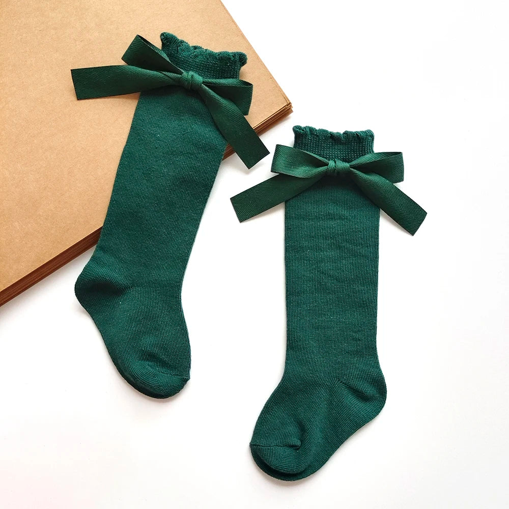 Darling Bow Knee-High Socks