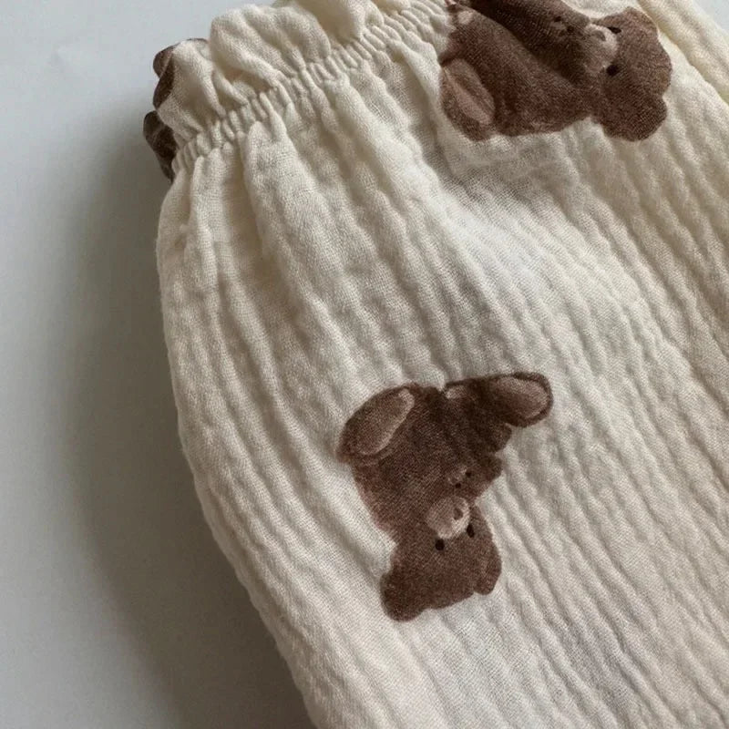 Little Meadow Cotton-Linen Pants