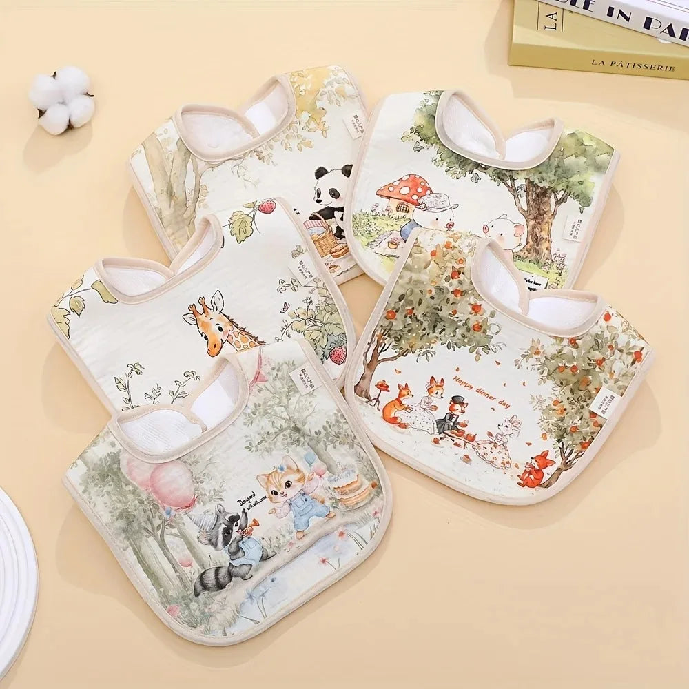Little Meadow Cotton Baby Bib