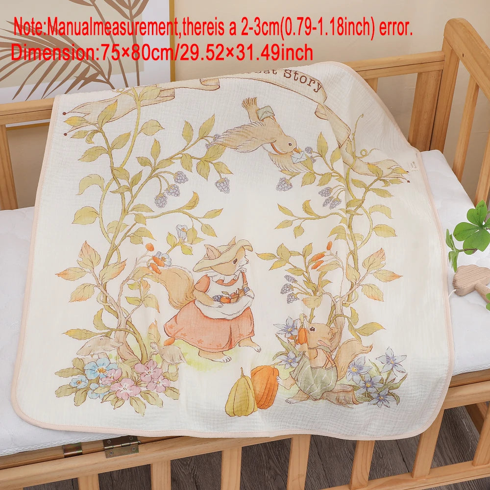 Willow Cotton Gauze Baby Blanket