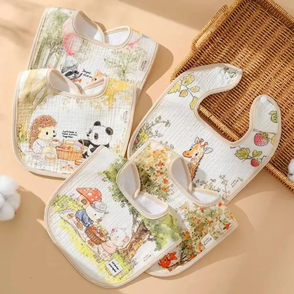 Little Meadow Cotton Baby Bib